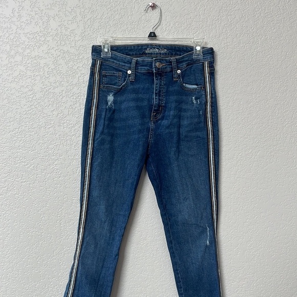 Wild Fable Denim Skinny Jean Pin Stripe Blue size 8 29 Regular - Picture 4 of 15